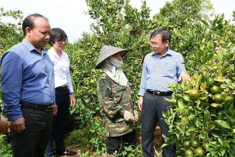 Phó Bí thư Tỉnh ủy Kon Tum Nguyễn Văn Hòa thăm mô hình kinh tế trang trại tại xã Hà Mòn