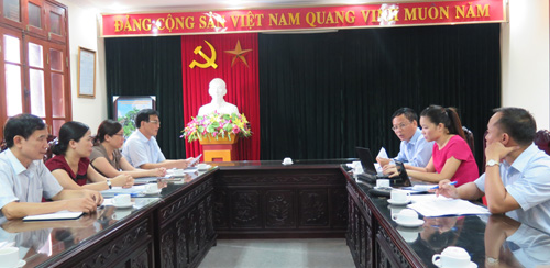 Ban Tuyên giáo Tỉnh ủy Ninh Bình làm việc, trao đổi với phóng viên  (Ảnh:TH)
