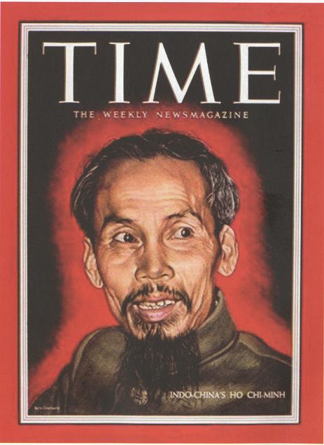 Ảnh chân dung Chủ tịch Hồ Chí Minh trên Tạp chí Time, tháng 11/1954. (Nguồn: Khu di tích Hồ Chí Minh tại Phủ Chủ tịch)