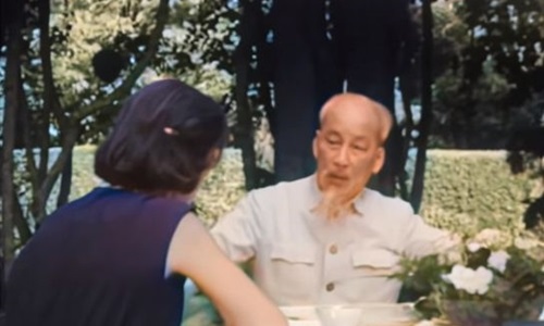 Những thước phim màu quý giá về Chủ tịch Hồ Chí Minh
