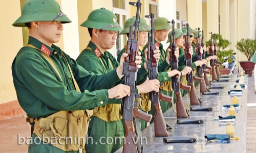 Lực lượng vũ trang huyện Lương Tài học và làm theo Bác