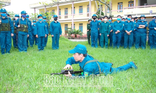 Lực lượng vũ trang Xuân Trường học và làm theo Bác