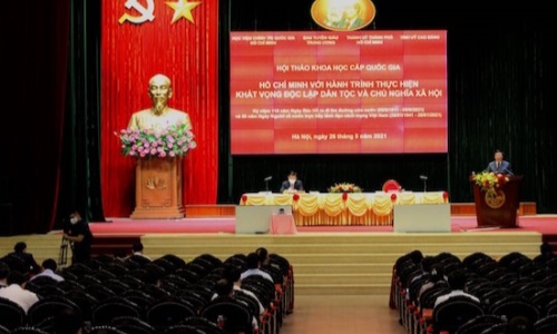 “Hồ Chí Minh với hành trình thực hiện khát vọng độc lập dân tộc và chủ nghĩa xã hội”