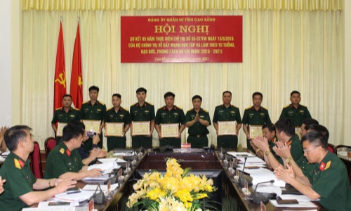 Đảng ủy Quân sự tỉnh Cao Bằng đẩy mạnh học tập và làm theo tư tưởng, đạo đức, phong cách Hồ Chí Minh