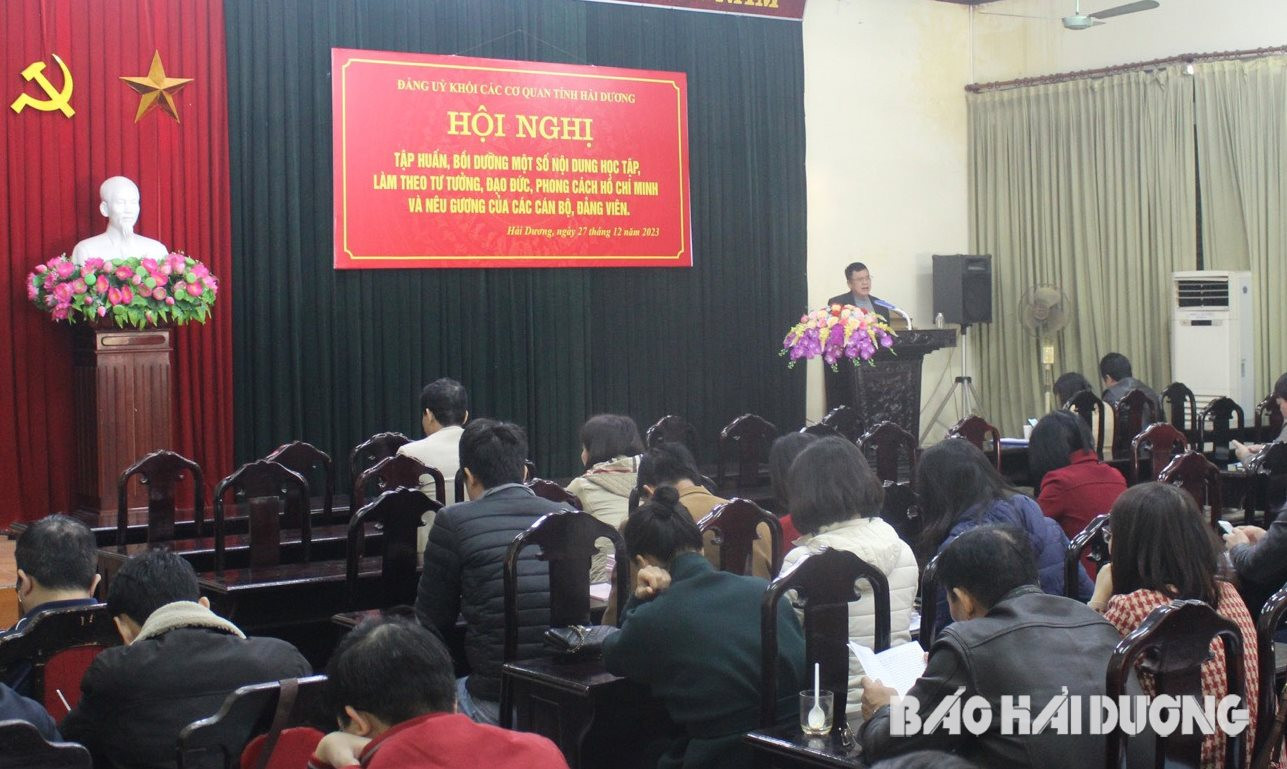177 đại biểu dự hội nghị tập huấn và triển khai nhiệm vụ đẩy mạnh học tập, làm theo tư tưởng, đạo đức, phong cách Hồ Chí Minh năm 2024