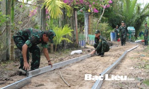 Lực lượng vũ trang tỉnh Bạc Liêu học tập và làm theo Bác