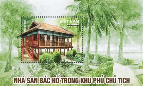 Phát hành đặc biệt bộ tem "Nhà sàn Bác Hồ trong khu Phủ Chủ tịch”