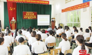 Chi bộ Trường TH&THCS thị trấn Bắc Yên học và làm theo Bác  ​