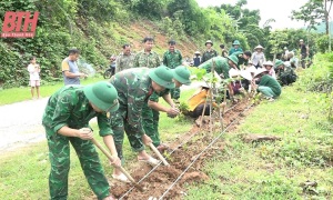 Bức tranh nông thôn mới thắm sắc màu áo Bộ đội Cụ Hồ