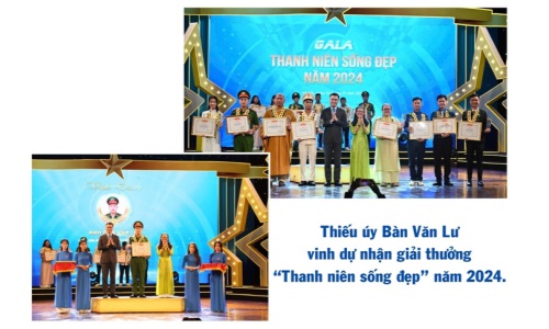 Thiếu úy Bàn Văn Lư và giải thưởng “Thanh niên sống đẹp”