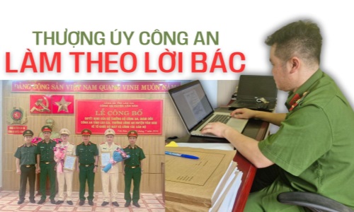 Thượng úy công an làm theo lời Bác