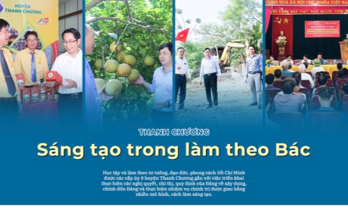 Thanh Chương: Sáng tạo trong làm theo Bác