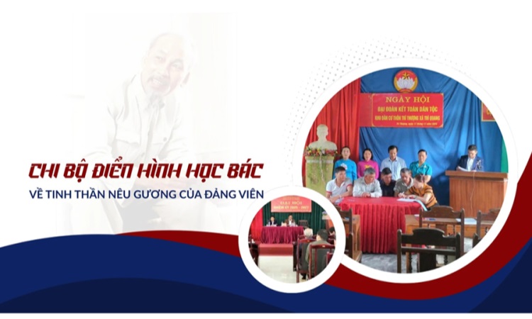 Chi bộ điển hình học Bác về tinh thần nêu gương của đảng viên
