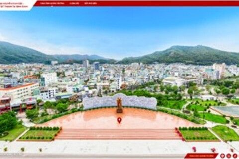 Tượng đài Nguyễn Sinh Sắc - Nguyễn Tất Thành tại Bình Định