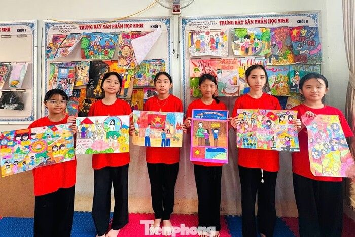 Thiếu nhi Nghệ An thể hiện tình cảm kính yêu, lòng biết ơn sâu sắc với Bác Hồ qua tranh vẽ