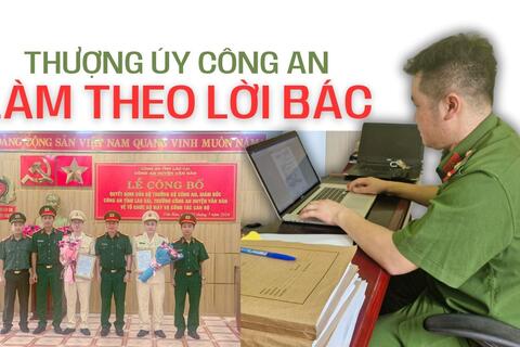 Thượng úy công an làm theo lời Bác
