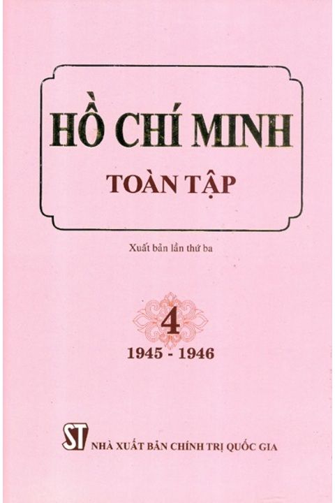 Hồ Chí Minh Toàn tập - Tập 4