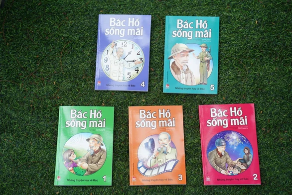 Láº§n Äáº§u tiÃªn phÃ¡t hÃ nh bá» truyá»n tranh mÃ u vá» BÃ¡c Há» - áº¢nh 1.