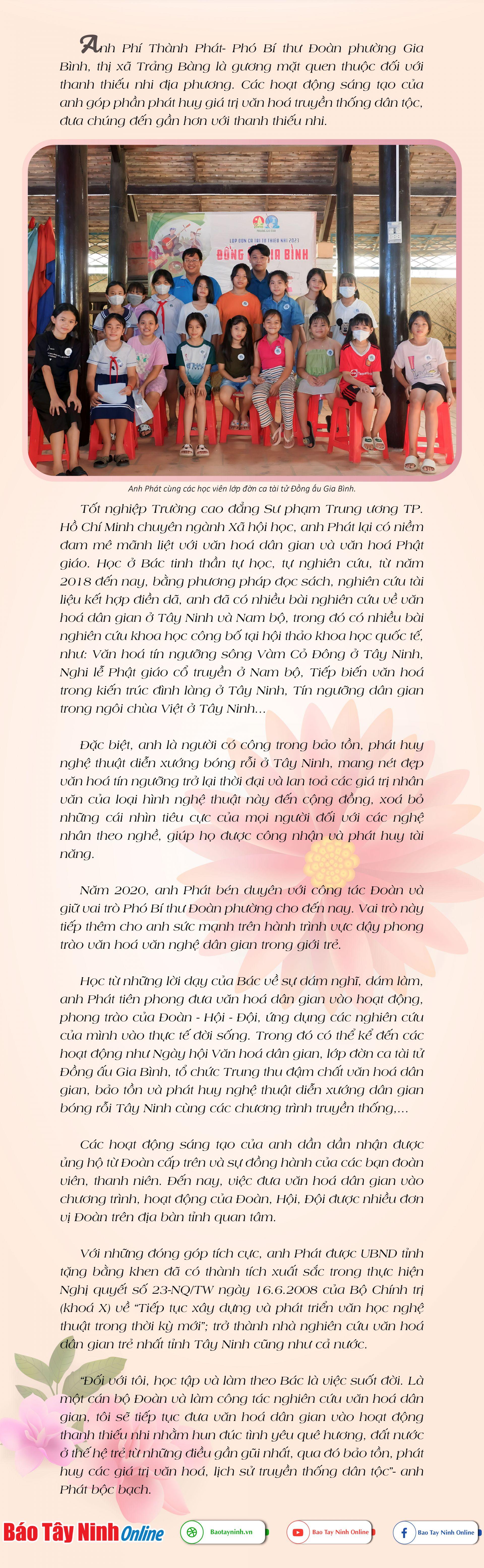 Những bông hoa trong vườn Bác