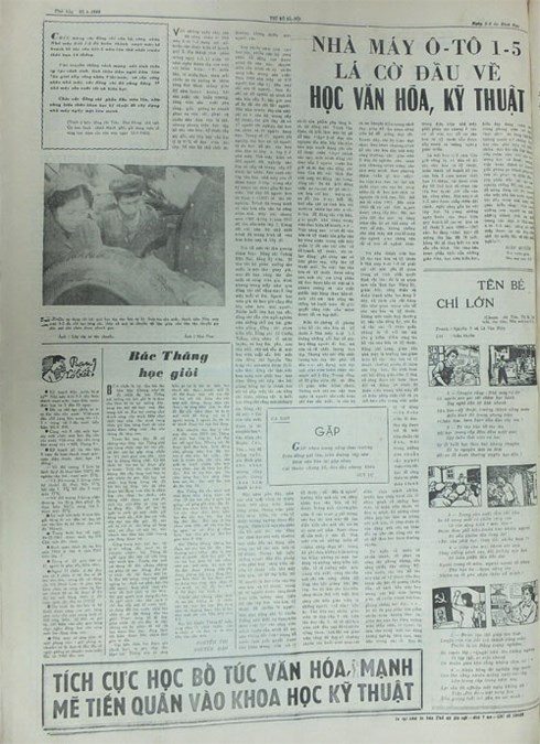 Toàn bộ trang 4 Báo Thủ đô Hà Nội ngày 23/4/1966